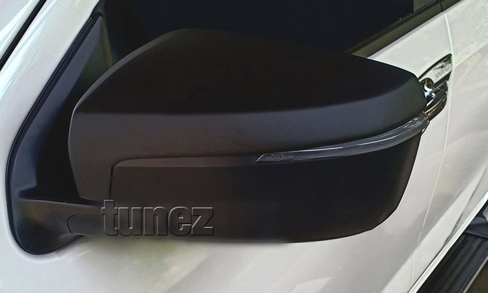 IDM18 Isuzu D-Max DMax RG RG01 Series SX LS-U LS-M High Ride X-Runner 2021 2022 2023 2024 Half Side Mirror Cover Guard Protector Cover ABS Trim 3rd Generation Gen Matt Matte Material Black OEM Fitting Aftermarket