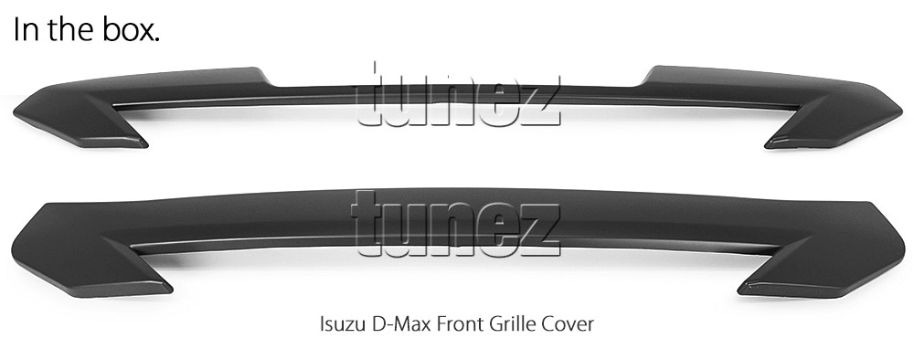 IDM19 Isuzu D-Max DMax RG RG01 Series SX LS-U LS-M High Ride X-Runner 2021 2022 2023 2024 2025 Car Truck Matte Matt Black Edition Grille Grill Front Bar Chrome Guard Protector Cover For Aftermarket Set Autotunez Tunez UK United Kingdom USA Australia Europe