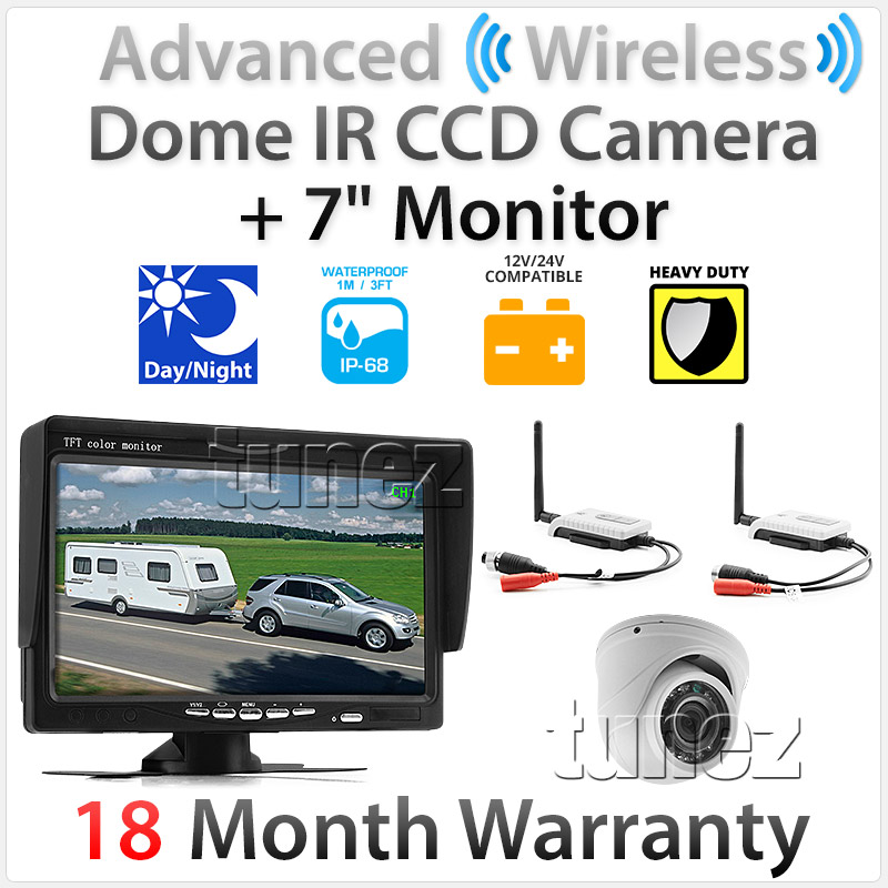 Advanced Wireless Mini IR CCD Camera With 7-inch Monitor