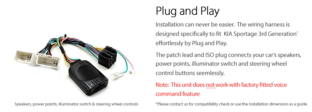 KS03AND GPS Aftermarket Kia Sportage SL 3rd Generation Gen 2010 2011 2012 2013 2014 2015 9-inch touchscreen Universal Double DIN Latest Australia UK European USA Original CarPlay Android Auto 10 Car USB player radio stereo 4G LTE WiFi head unit details Aftermarket External and Internal Microphone Bluetooth Europe Sat Nav Navi Plug and Play ISO Plug Wiring Harness Matching Fascia Kit Facia Free Reversing Camera Album Art ID3 Tag RMVB MP3 MP4 AVI MKV Full High Definition FHD 1080p DAB+ Digital Radio DAB + Connects2 CTSIZ001.2