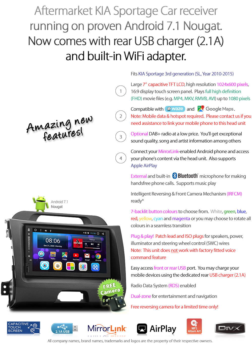 Android Car Mp3 Player Kia Sportage 2010