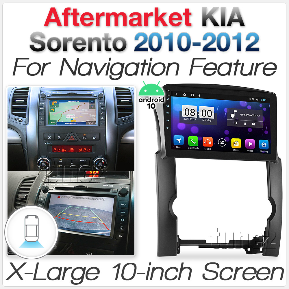 10" Android Car Player MP3 Kia Sorento 2012 XM GPS Head Unit Radio Stereo Fascia