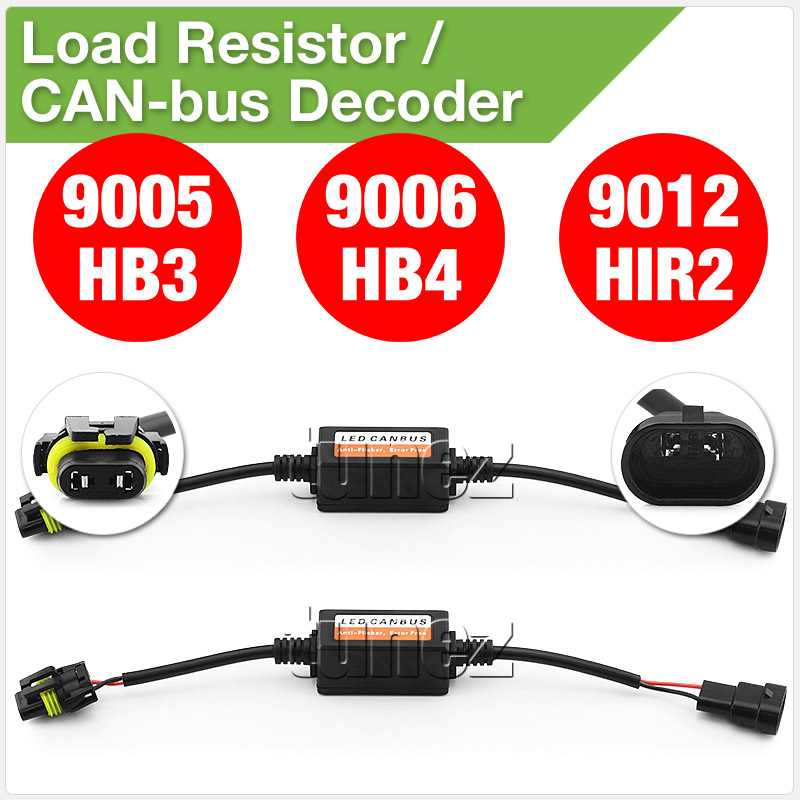 9005, 9006 and 9012 Load Resistor/CAN Bus Decoder