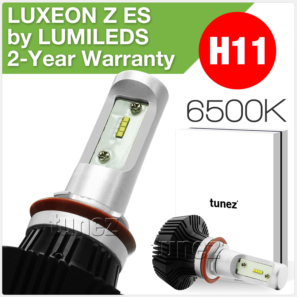 LEDH1101 H11 LED PGJ19-2 LUXEON Z ES ZES by Lumileds Philips Light Lamp Bulb Headlight Headlamp Head UK United Kingdom USA Australia Europe Front Fog Additional High Beam Low Hi Lo 6500K Daylight Colour Color Bright White Heat Sink Waterproof Dustproof 6063 Auluminium Alloy IP65 External Driver Detachable 2-Year Warranty 24-months Direct Replacement For Halogen and Xenon 4000lm 4000 lumens 25W 50W 100W 16000lm 16000 8000 8000lm