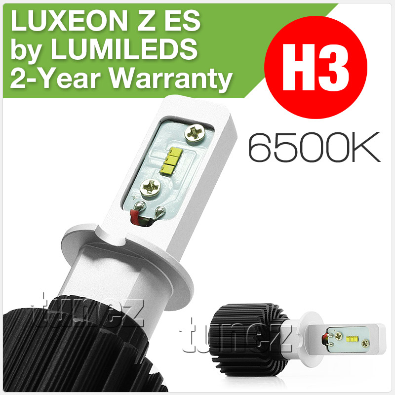 H3 LED LUXEON Z ES Lumileds Headlight Car Headlamp Bulb White Light ...