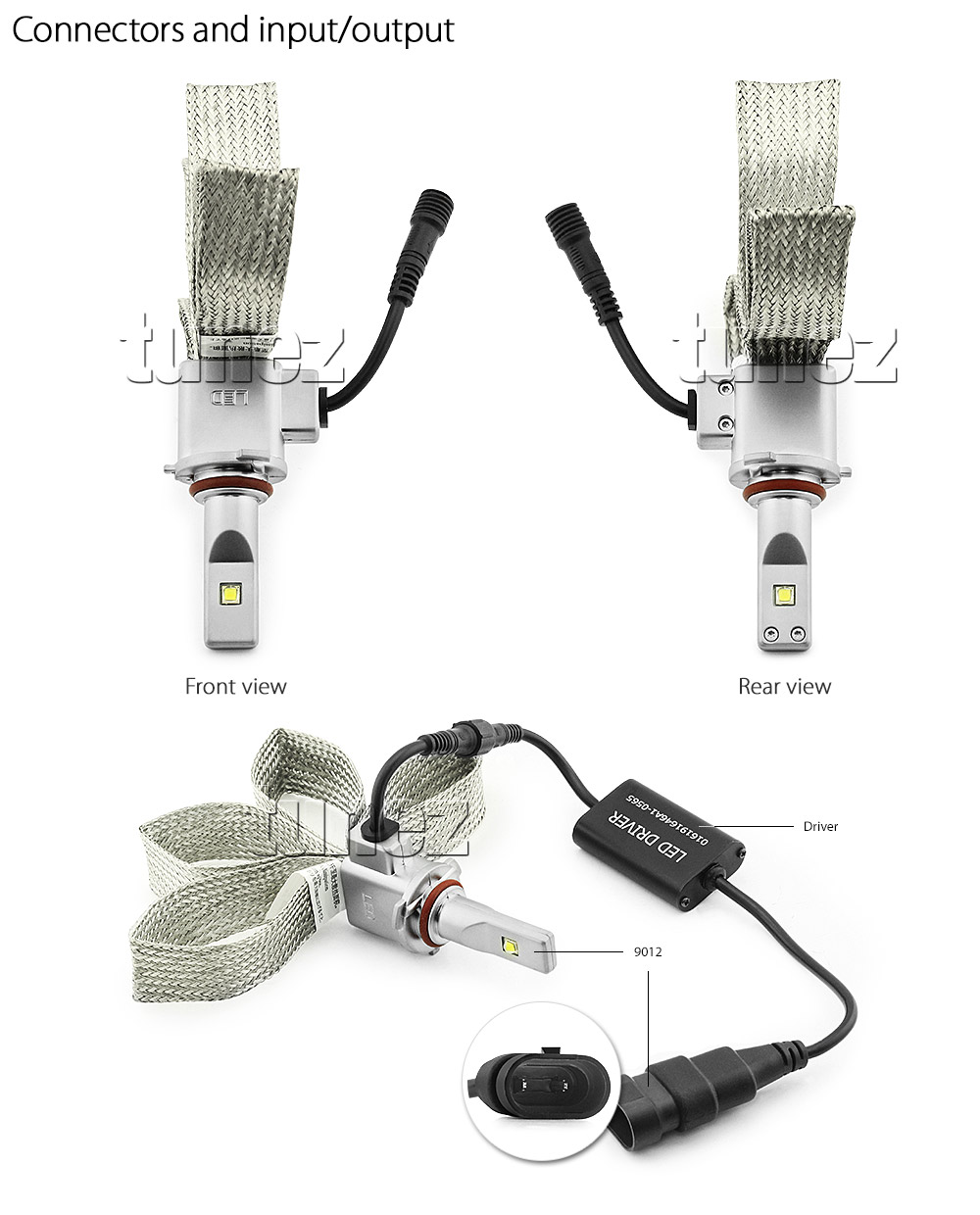 LEDLW9012 LEDway LED HIR2 9012 PX22d XLamp XM-L2 by CREE Light Lamp Bulb Headlight Headlamp Head UK United Kingdom USA Australia Europe High Beam Low Hi Lo 5700K Daylight Colour Color Bright White Copper Braided Extra Wide Flexible Heat Sink Waterproof Dustproof 6063 Aluminium Alloy IP65 External Driver Detachable 3-Year Warranty 36-months Direct Replacement Conversion Kit For Halogen and Xenon 5200lm 5200 lumens 30W 60W 120W 20800lm 20800 10400 10400lm