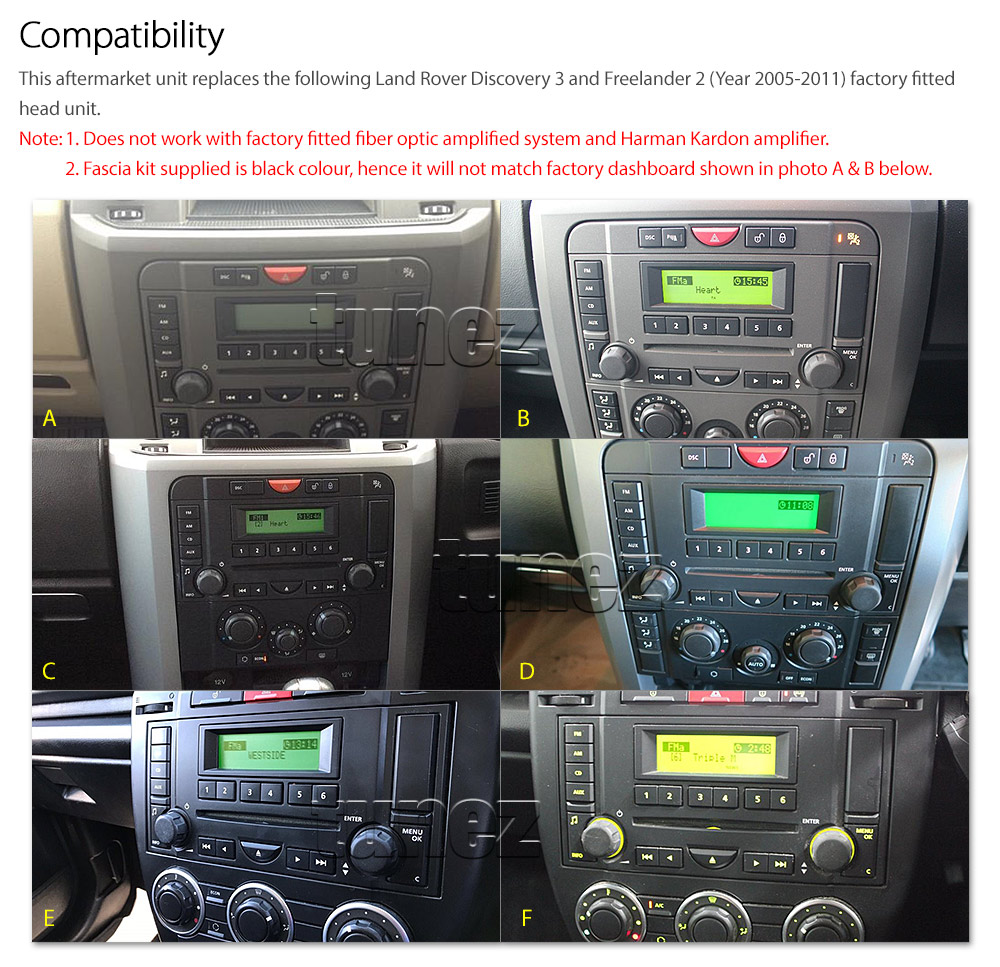 LRD11AND GPS Land Rover Disco Discovery 3 Freelander 2 Generation Gen Year 2005 2006 2007 2008 2009 2010 2011 7-inch Universal Double DIN Latest Australia UK European USA Original Android 7.1 Nougat car USB Charger 2.1A SD player radio stereo head unit details Aftermarket External and Internal Microphone Bluetooth Europe Sat Nav Navi Plug and Play ISO Plug Wiring Harness Steering Wheel Control SWC CTSLR006.2 Connects2 Matching Fascia Kit Facia Free Reversing Camera Album Art ID3 Tag RMVB MP3 MP4 AVI MKV Full High Definition FHD Apple AirPlay Air Play MirrorLink Mirror Link 1080p DAB+ Digital Radio DAB +