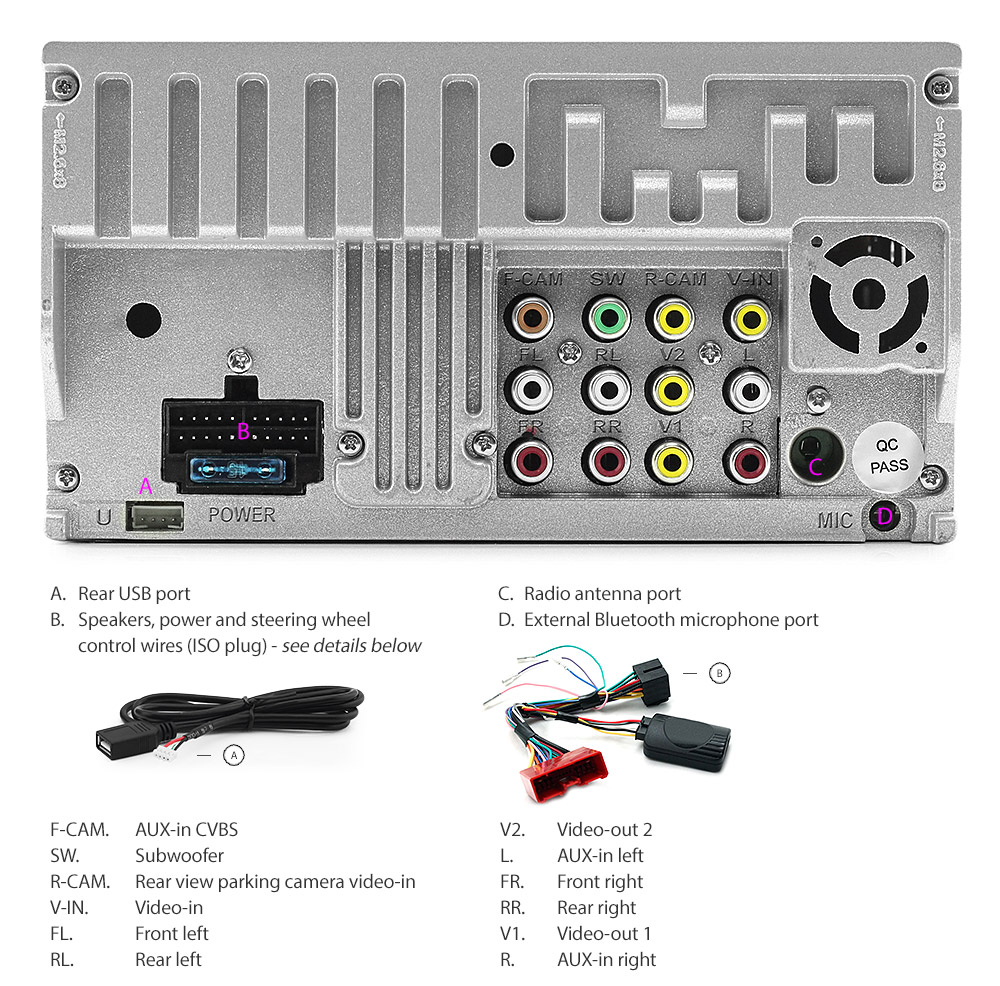 M307DVD Mazda3 Mazda 3 1st Generation BK1 BK2 BK Series 1 2 Gen Year 2003 2004 2005 2006 2007 7-inch Double-DIN car DVD CD USB SD Card player radio stereo head unit details Aftermarket MP4 MKV RMVB AVI 1080p Full High Definition FHD External Bluetooth Microphone UK Europe Australia USA Fascia Facia Kit Panel Trim ISO Wiring Harness Free Reversing Camera 3.5mm AUX-in Plug and Play Installation Dimension tunez tunezmart BOSE audio system Patch Lead Steering Wheel Control Compatible SWC CTSMZ004.2 Connects2