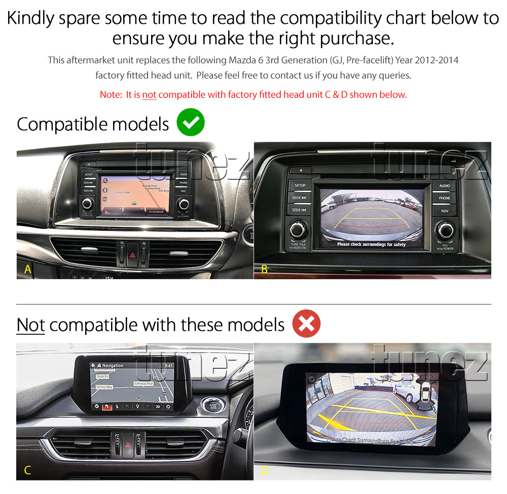 M602AND GPS Aftermarket Mazda Mazda6 6 GJ Series Chassis 3rd Generation Gen Pre Facelift Year 2012 2013 2014 large 9-inch 9' touchscreen Universal Double DIN Latest Australia UK European USA Original CarPlay Android Auto 10 Car USB player radio stereo 4G LTE WiFi head unit details Aftermarket External and Internal Microphone Bluetooth Europe Sat Nav Navi Plug and Play ISO Plug Wiring Harness Matching Fascia Kit Facia Free Reversing Camera Album Art ID3 Tag RMVB MP3 MP4 AVI MKV Full High Definition FHD MyLink My Link 1080p DAB+ Digital Radio DAB + Connects2 CTSIZ001.2