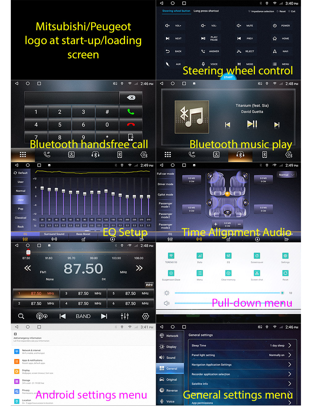 MASX06AND GPS Aftermarket Mitsubishi ASX RVR Peugeot 4008 Citroen C4 Aircross XA XB 3rd Generation Gen 2010 2011 2012 2013 2014 2015 capacitive 10 inches touchscreen Universal Double DIN Latest Australia UK European USA Original CarPlay Android Auto 10 Car USB player radio stereo 4G LTE WiFi head unit details Aftermarket External and Internal Microphone Bluetooth Europe Sat Nav Navi Plug and Play ISO Plug Wiring Harness Matching Fascia Kit Facia Free Reversing Camera Album Art ID3 Tag RMVB MP3 MP4 AVI MKV Full High Definition FHD 1080p DAB+ Digital Radio DAB + Connects2 CTSIZ001.2