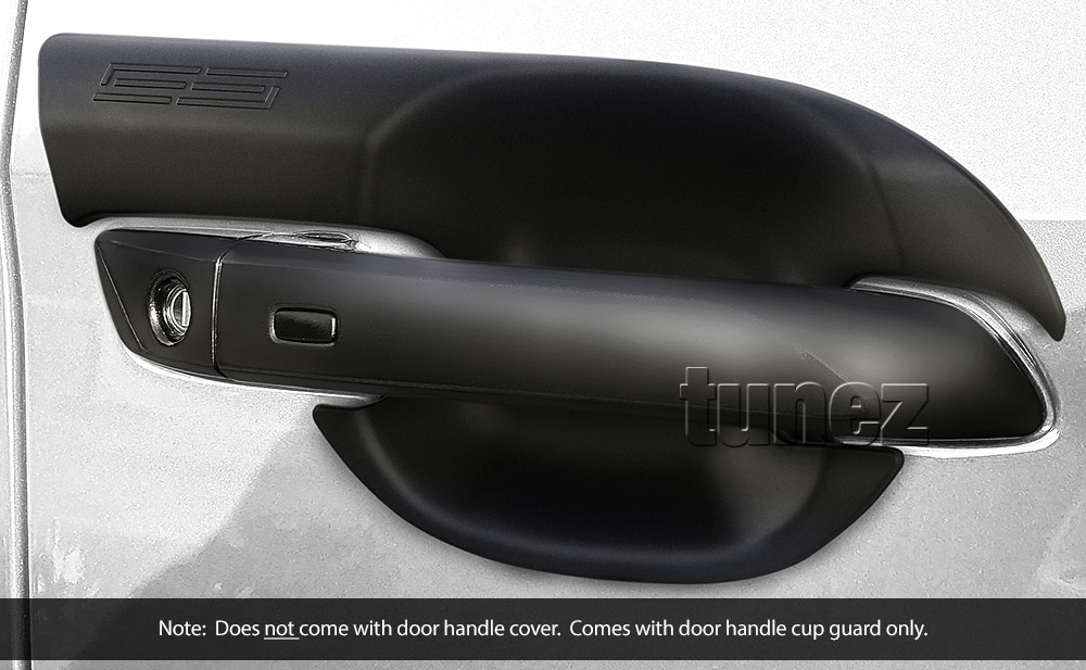 MBM03 Mazda BT-50 BT50 TF Chassis GT SP Thunder XS XT XTR Tunez UK United Kingdom USA Australia Europe Matte Matt Black Door Handle Cup Bowl Guard Protector Cover Front Rear Side For Car Aftermarket Set 2020 2021 2022 2023 2024 2025 2026 2027 2028