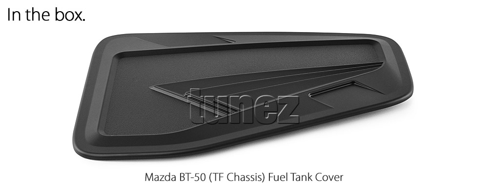 MBM07 Mazda BT-50 BT50 TF Chassis GT SP Thunder XS XT XTR Matte Matt Black Petrol Oil Gas Fuel Tank Door Cover ABS Plastic Frame Mask 3M For Car Truck Aftermarket Year 2020 2021 2022 2023 2024 2025 2026 2027 2028 Australia UK European USA tunez