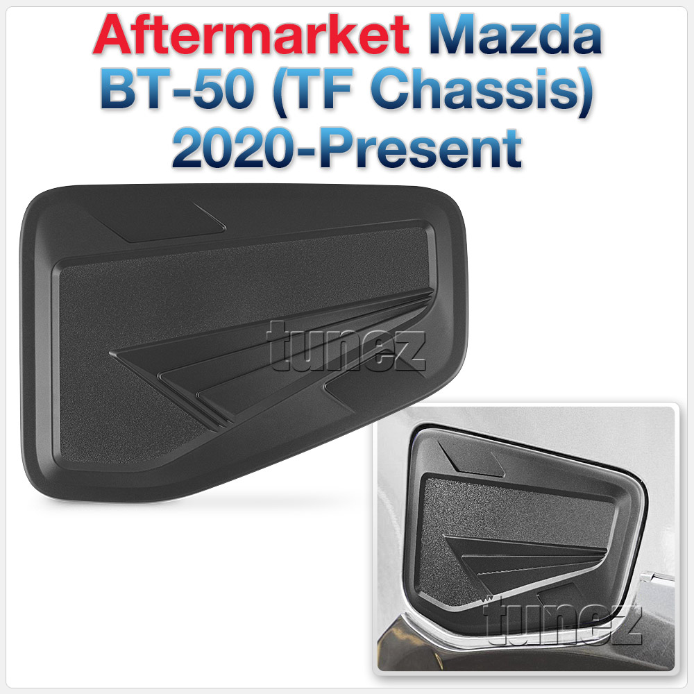 MBM07 Mazda BT-50 BT50 TF Chassis GT SP Thunder XS XT XTR Matte Matt Black Petrol Oil Gas Fuel Tank Door Cover ABS Plastic Frame Mask 3M For Car Truck Aftermarket Year 2020 2021 2022 2023 2024 2025 2026 2027 2028 Australia UK European USA tunez