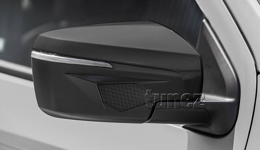 MBM08 Mazda BT-50 BT50 TF Chassis GT SP Thunder XS XT XTR 2021 2022 2023 2024 Side Mirror Cover Guard Protector Cover ABS Trim 3rd Generation Gen Matt Matte Material Black OEM Fitting Aftermarket