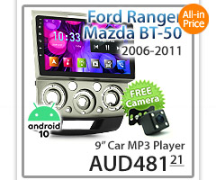 MBT21AND GPS Ford Ranger PJ PK Mazda BT-50 UN 2006 2007 2008 2009 2010 2011 Super Large 9-inch 9