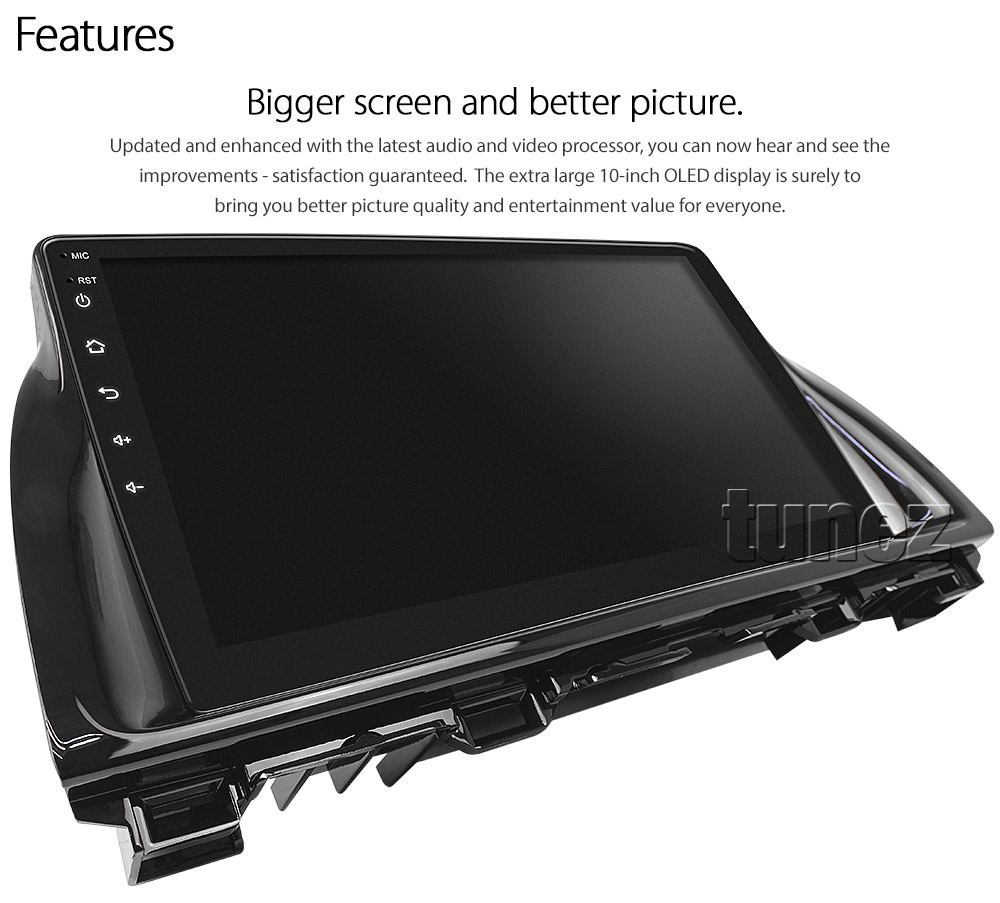 MCX502AND GPS Aftermarket Mazda CX-5 CX5 KE Series Pre-Facelift 2012 2013 2014 Chassis 1st Generation capacitive 10 inches touchscreen Universal Double DIN Latest Australia UK European USA Original CarPlay Android Auto 10 Car USB player radio stereo 4G LTE WiFi head unit details Aftermarket External and Internal Microphone Bluetooth Europe Sat Nav Navi Plug and Play ISO Plug Wiring Harness Matching Fascia Kit Facia Free Reversing Camera Album Art ID3 Tag RMVB MP3 MP4 AVI MKV Full High Definition FHD 1080p DAB+ Digital Radio DAB + Connects2 CTSIZ001.2