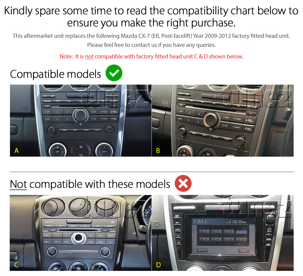 MCX701AND GPS Aftermarket Mazda CX-7 CX7 ER Series ER2 Post-Facelift 2009 2010 2011 2012 capacitive 9 inches touchscreen Universal Double DIN Latest Australia UK European USA Original CarPlay Android Auto 10 Car USB player radio stereo 4GdLTE WiFi head unit details Aftermarket External and Internal Microphone Bluetooth Europe Sat Nav Navi Plug and Play ISO Plug Wiring Harness Matching Fascia Kit Facia Free Reversing Camera Album Art ID3 Tag RMVB MP3 MP4 AVI MKV Full High Definition FHD 1080p DAB+ Digital Radio DAB + Connects2 CTSIZ001.2