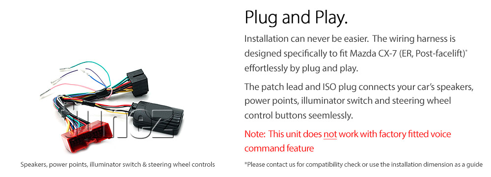 MCX701AND GPS Aftermarket Mazda CX-7 CX7 ER Series ER2 Post-Facelift 2009 2010 2011 2012 capacitive 9 inches touchscreen Universal Double DIN Latest Australia UK European USA Original CarPlay Android Auto 10 Car USB player radio stereo 4GdLTE WiFi head unit details Aftermarket External and Internal Microphone Bluetooth Europe Sat Nav Navi Plug and Play ISO Plug Wiring Harness Matching Fascia Kit Facia Free Reversing Camera Album Art ID3 Tag RMVB MP3 MP4 AVI MKV Full High Definition FHD 1080p DAB+ Digital Radio DAB + Connects2 CTSIZ001.2