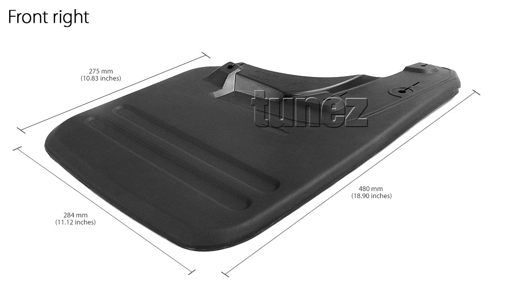 MGTH01 Aftermarket Toyota Hilux 7th Generation SR SR5 Workmate AN10 AN20 AN30 2005 2006 2007 2008 2009 2010 2011 2012 2013 2014 Mud Flap Guard Splash Front Left Right Rear 4 Pieces Set Complete KUN26R ABS