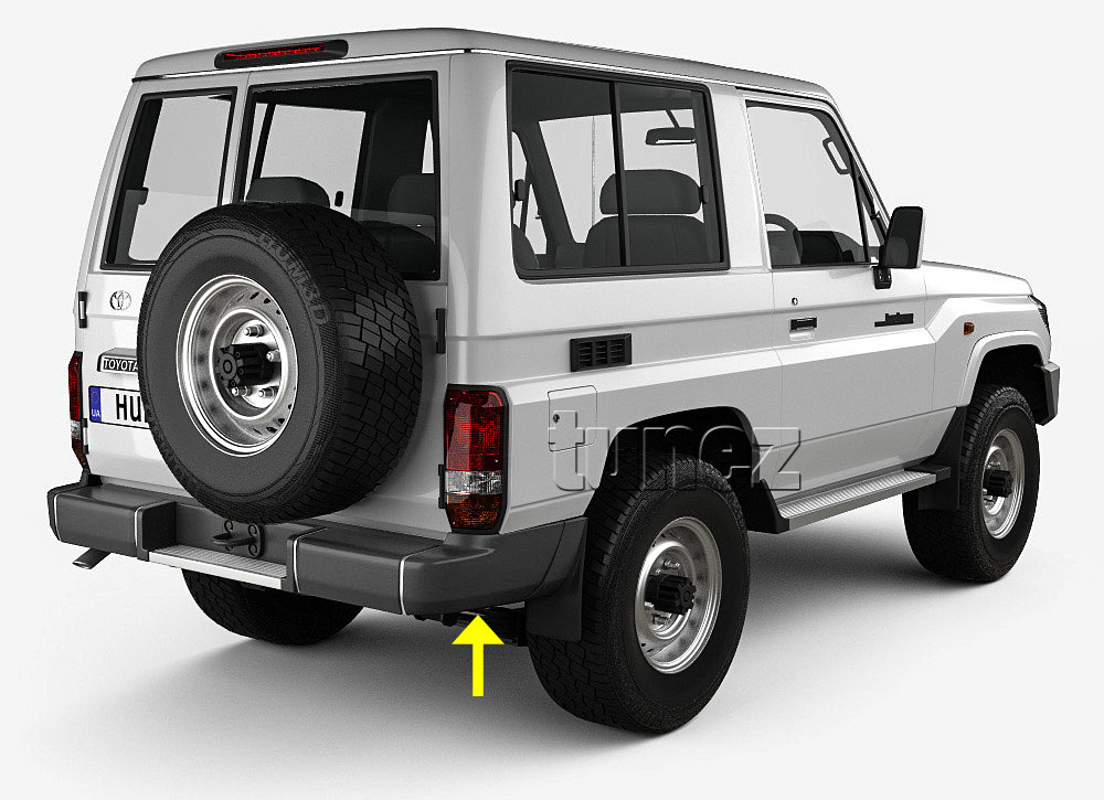 MGTLC03 Toyota Land Cruiser Short Wheelbase 2 3 Two Three Door J71 J70 70 Series LandCruiser Single Cab Aftermarket Pair 2011 2012 2013 2014 2015 2016 2017 2018 Rear Bumper Guard Protector Left Right 2 Pieces Set Complete