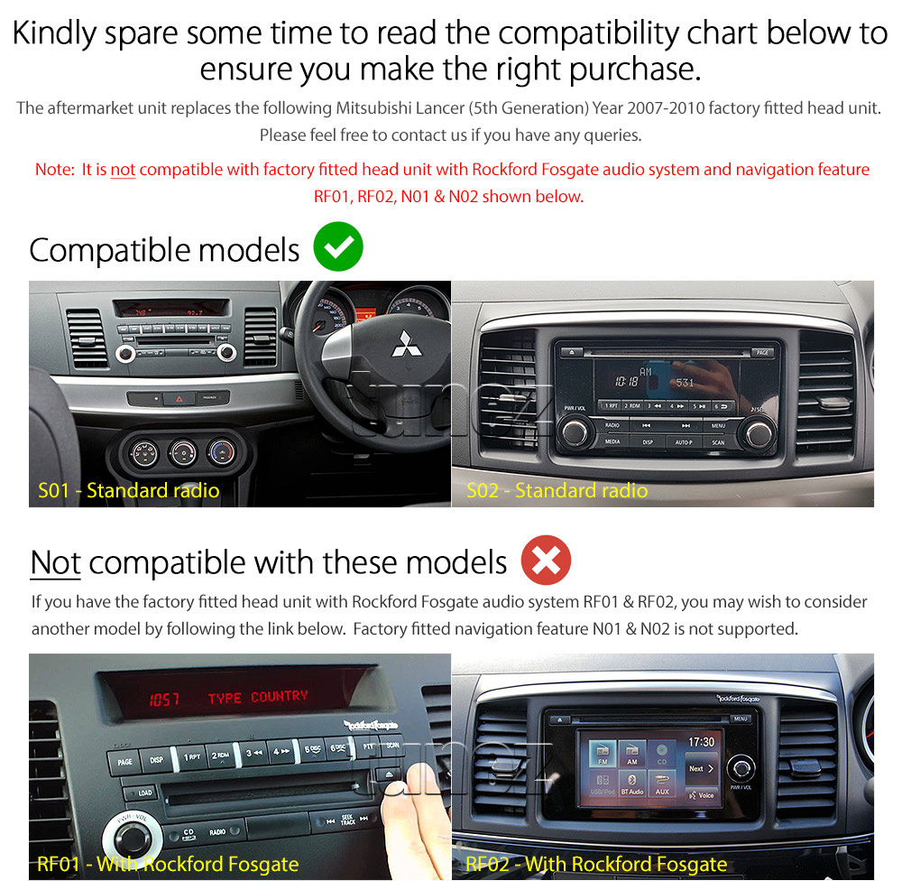 MLC11CP Aftermarket Mitsubishi Lancer 5th Generation CJ NAM3510-M7 Licensed Apple CarPlay Android Auto 2007 2008 2009 2010 7-inch Universal Double DIN Latest Australia UK European USA Original Car USB Charger 1.0A SD player radio stereo head unit details External and Internal Microphone Bluetooth Europe Sat Nav Navi Plug and Play ISO Plug Wiring Harness Fascia Kit Facia Free Reversing Camera Album Art ID3 Tag RMVB MP3 MP4 AVI MKV Full High Definition FHD 1080p DAB+ Digital Radio