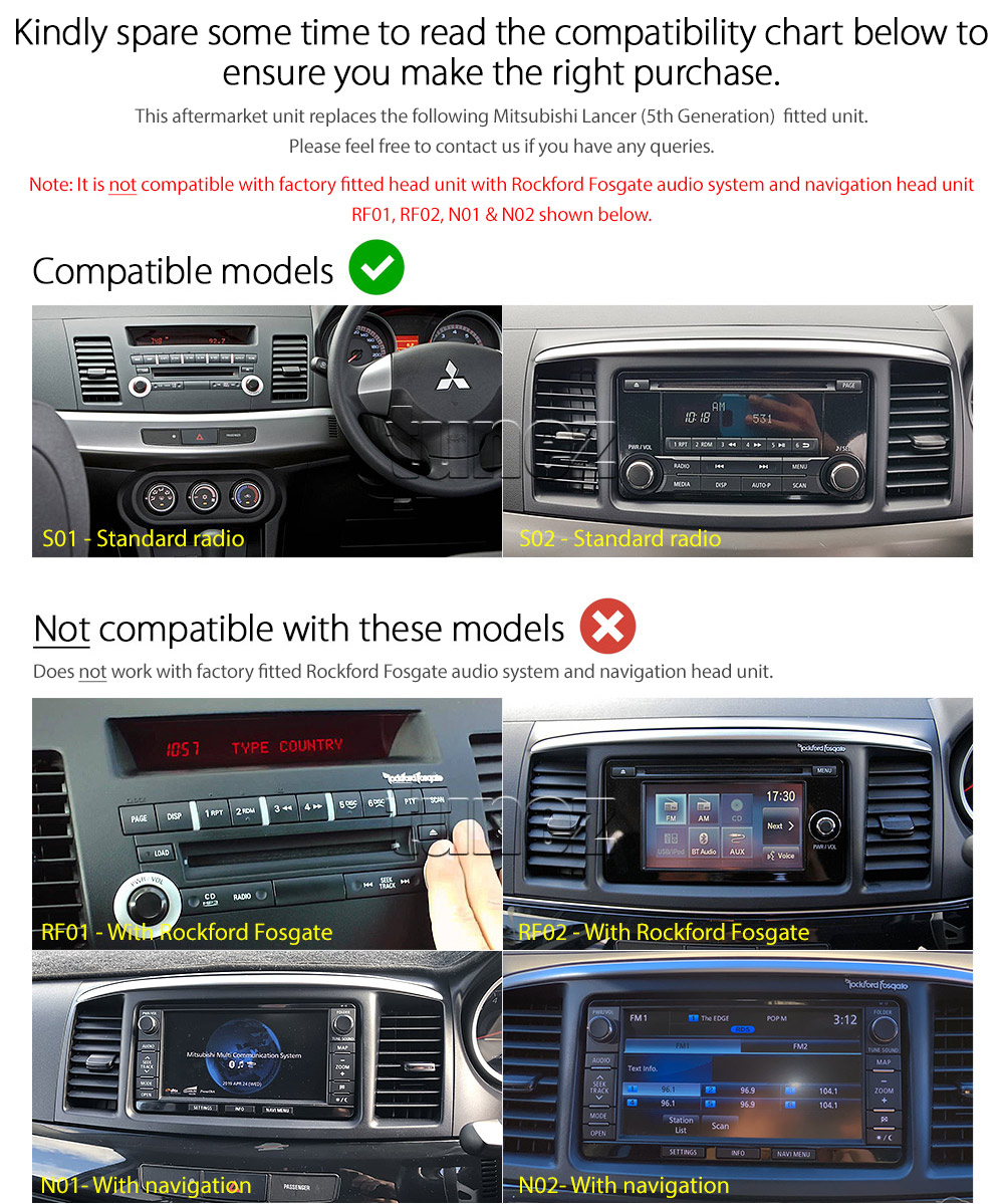 MLC10CP MLC10 Licensed Apple CarPlay Android Auto GPS Mitsubishi Lancer CJ 5th Generation Gen Year 2007 2008 2009 2010 2011 2012 2013 2014 2015 2016 2017 Super Large 9-inch 9' Touch Screen IPS Capacitive Universal Double DIN Latest Australia UK European USA Original Car USB 2.0A Charge player radio stereo head unit Aftermarket External and Internal Microphone Bluetooth Europe Sat Nav Navi Plug and Play ISO Plug Wiring Harness Matching Fascia Kit Facia Free Reversing Camera Album Art ID3 Tag RMVB MP3 MP4 AVI MKV Full High Definition FHD AirPlay Air Play MirrorLink Mirror Link 1080p DAB+ Digital Radio Connects2 CTSMT003.2