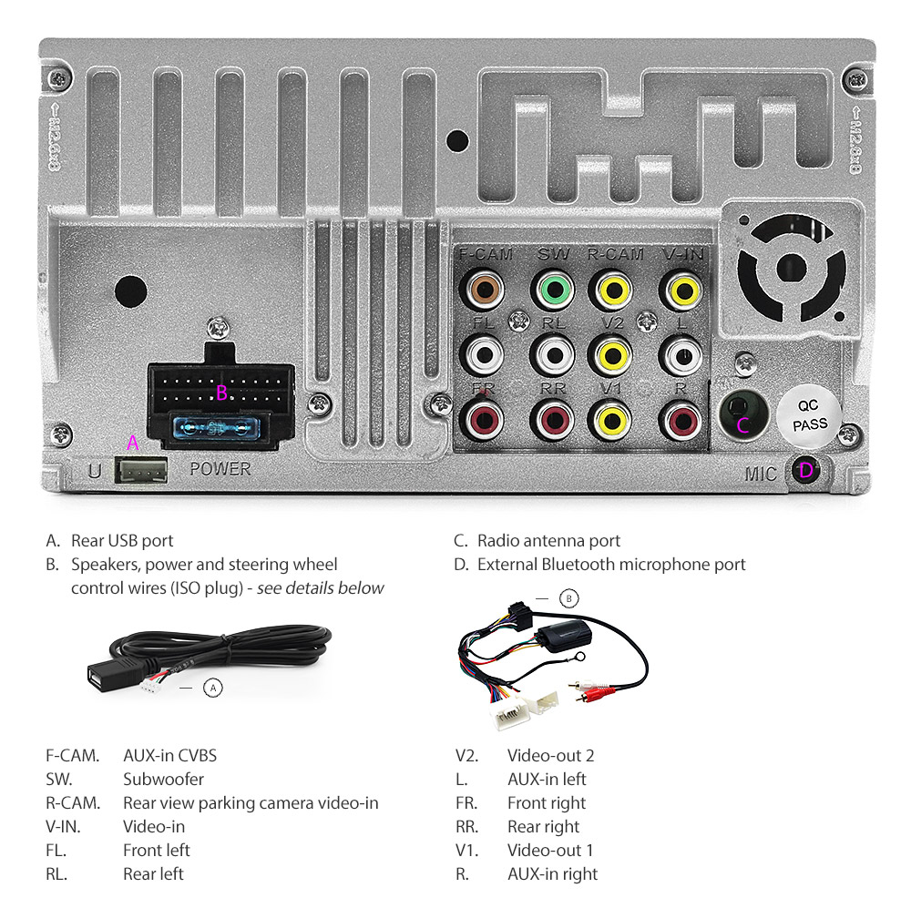MLD05DVD Mitsubishi Outlander 2nd Generation Gen Year 2007 2008 2009 2010 7-inch Double-DIN car DVD CD USB SD Card player radio stereo head unit details Aftermarket RMVB MP3 MP4 AVI MKV Full High Definition FHD 1080p External Bluetooth Microphone UK Europe Australia USA Fascia Facia Kit ISO Wiring Harness Free Reversing Camera High Definition 3.5mm AUX-in Plug and Play Installation Dimension tunez tunezmart Patch Lead Steering Wheel Control Compatible SWC CTSMT001.2 CTSMT002.2 Connects2