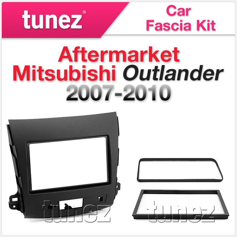 MLD07-AND-FAS Mitsubishi Outlander 2nd Generation Gen Year 2007 2008 2009 2010 7-inch Double 2 DIN car player Fascia Facia Trim Plate Kit Dash Panel ISO Plug Wiring Harness Plug and Play CTSMT001.2 CTSMT002.2 Rockford Fosgate Connects2 Australia UK United Kingdom USA tunez