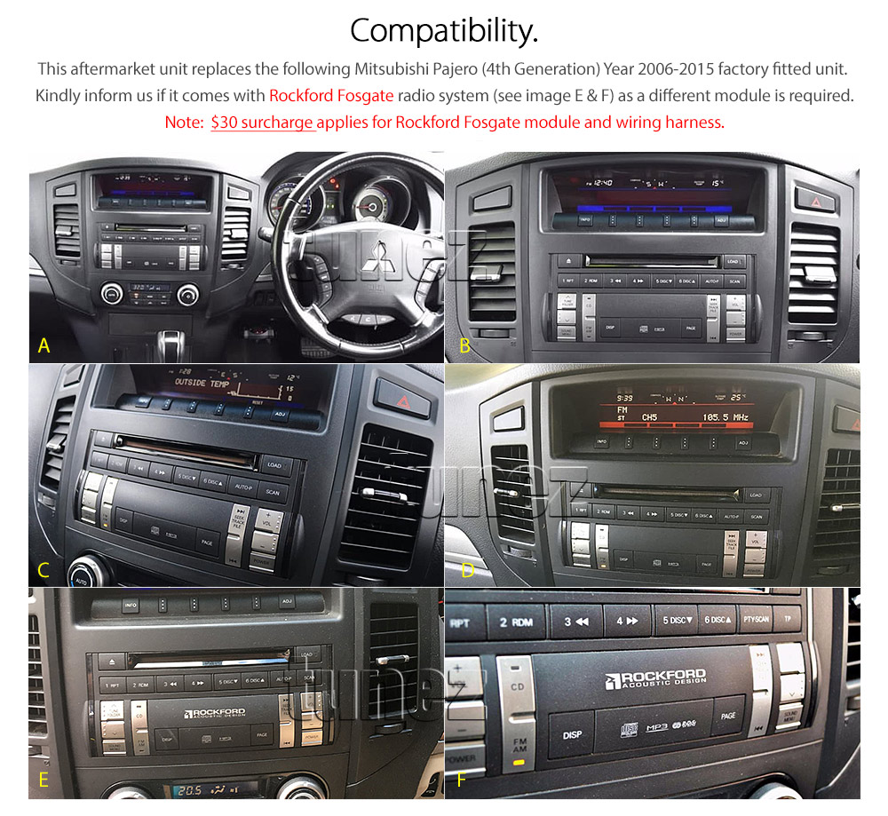 Car DVD Player Mitsubishi Pajero 2007 2008 2009 MP3 Stereo Radio CD