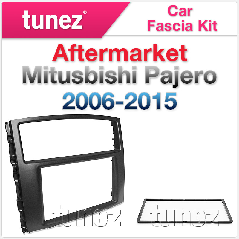 MP06-AND-FAS Mitsubishi Pajero 2006 2007 2008 2009 2010 2011 2012 2013 2014 2015 NS NT NW NX chassis 4th generation gen 7-inch Double 2 DIN car player Fascia Facia Trim Plate Kit Dash Panel ISO Plug Wiring Harness Plug and Play Connects2 CTSMT003.2 Rockford Fosgate Australia UK United Kingdom USA tunez