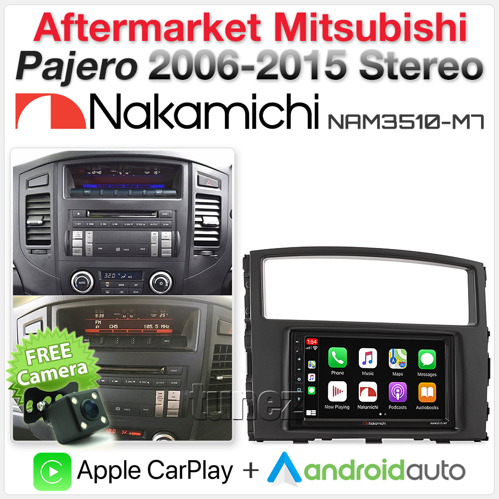 7" Apple CarPlay Android Auto For Mitsubishi Pajero NW NT NS Stereo MP3 Radio