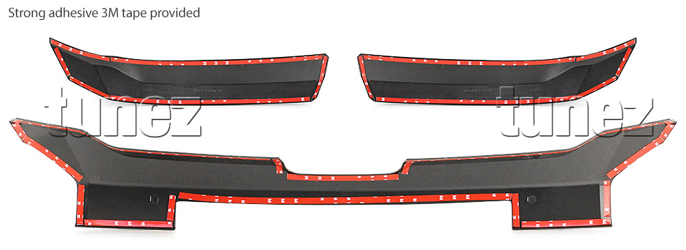 MTLM17 Mitsubishi Triton L200 5th Generation Gen Post-facelift Facelift Year 2018 2019 2020 2021 MR Chassis GLX + GLS Barbarian Warrior Titan Challenger Matt Matte Material Black OEM Fitting Aftermarket Grille Grill Front Bumper Chrome Delete Cover Guard Protector
