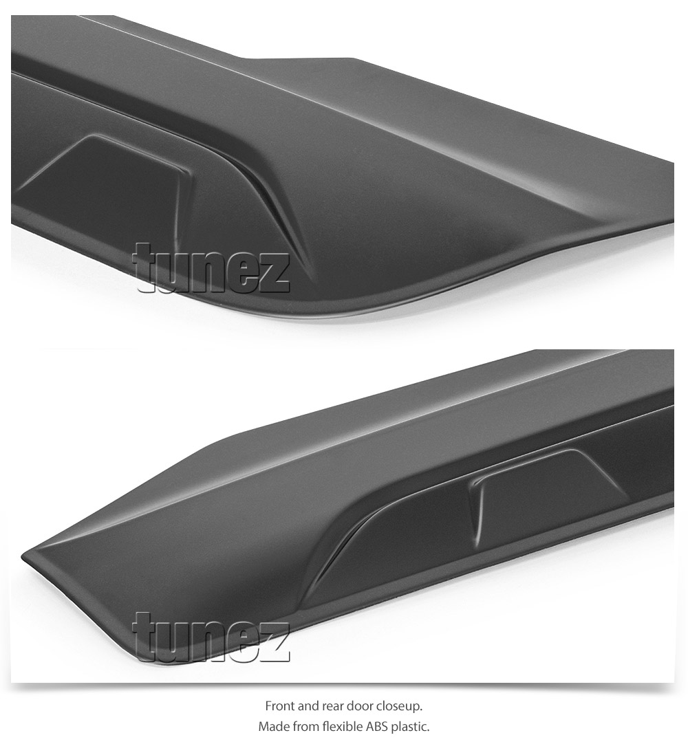 MTLM20 Mitsubishi Triton L200 Strada Fiat Fullback MR 5th Generation Gen Series GLX ADAS GLX+ GLX-R GLS Premium GSR Blackline Exceed Barbarian Warrior Titan Challenger 2019 2020 2021 2022 2023 Matt Matte Material Black OEM Fitting Aftermarket Door Guard Cladding Cover Guard Protector Panel