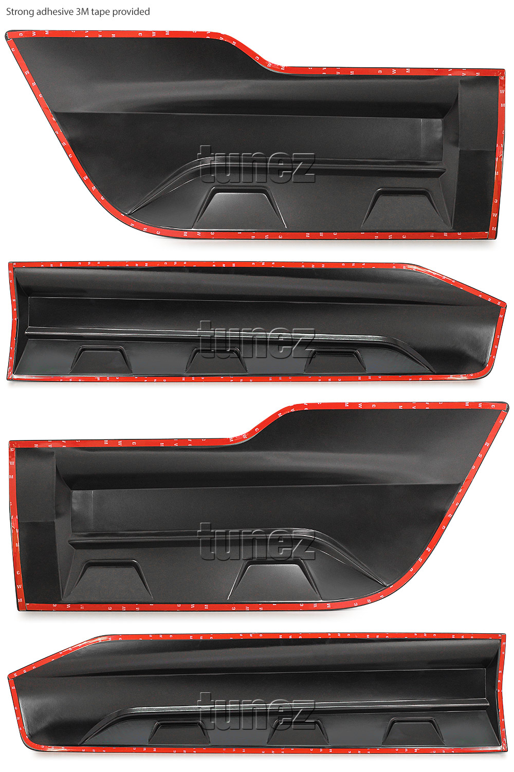 MTLM20 Mitsubishi Triton L200 Strada Fiat Fullback MR 5th Generation Gen Series GLX ADAS GLX+ GLX-R GLS Premium GSR Blackline Exceed Barbarian Warrior Titan Challenger 2019 2020 2021 2022 2023 Matt Matte Material Black OEM Fitting Aftermarket Door Guard Cladding Cover Guard Protector Panel