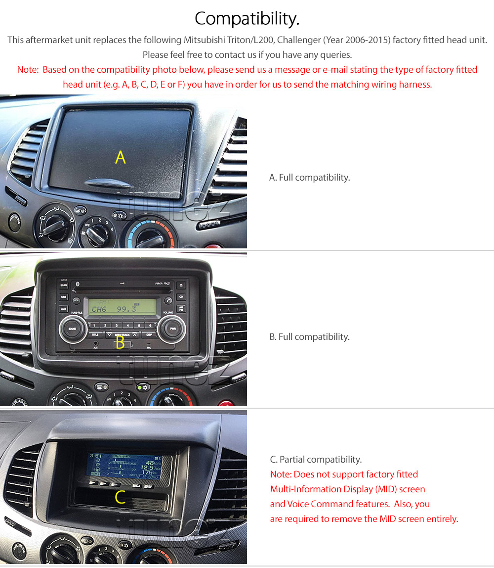 MTR11CP Aftermarket Mitsubishi Triton L200 4th Generation ML MN chassis Nakamichi NAM3510-M7 Licensed Apple CarPlay Android Auto 2006 2007 2008 2009 2010 2011 2012 2013 2014 2015 7-inch Universal Double DIN Latest Australia UK European USA Original Car USB Charger 1.0A SD player radio stereo head unit details External and Internal Microphone Bluetooth Europe Sat Nav Navi Plug and Play ISO Plug Wiring Harness Fascia Kit Facia Free Reversing Camera Album Art ID3 Tag RMVB MP3 MP4 AVI MKV Full High Definition FHD 1080p DAB+ Digital Radio