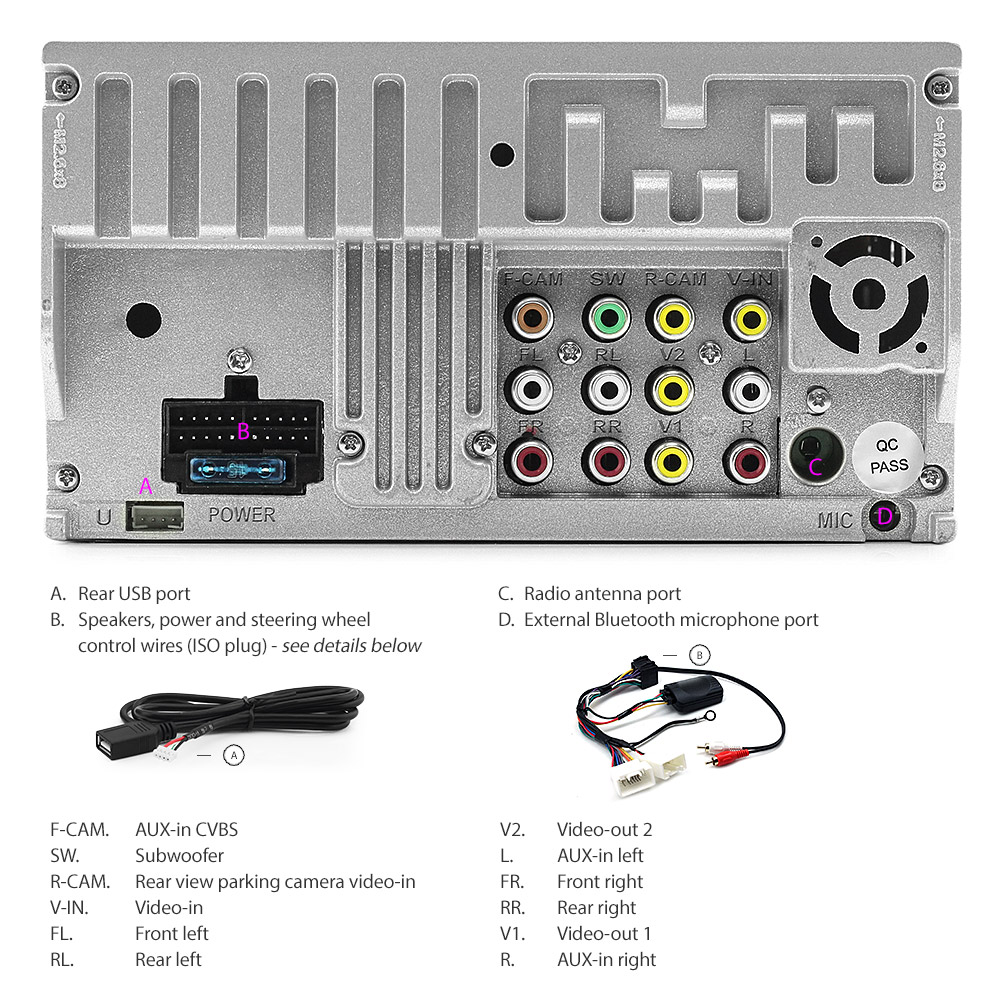 MTR02DVD 7-inch Aftermarket Mitsubishi Triton L200 ML MN 4th Generation Gen 2006 2007 2008 2009 2010 2011 2012 2013 2014 2015 Direct Loading design car DVD USB SD player MP3 Album Art ID3 Tag ID3tag RDS radio stereo head unit details Aftermarket External and Internal Microphone Bluetooth RMVB MKV MP4 Full High Definition FHD 1080p 720p Free Reversing Camera Fascia Kit ISO Plug Wiring Harness Steering Wheel Control buttons OEM Double 2 DIN Patch Lead Connects2 CTSMT005.2 CTSMT006.2