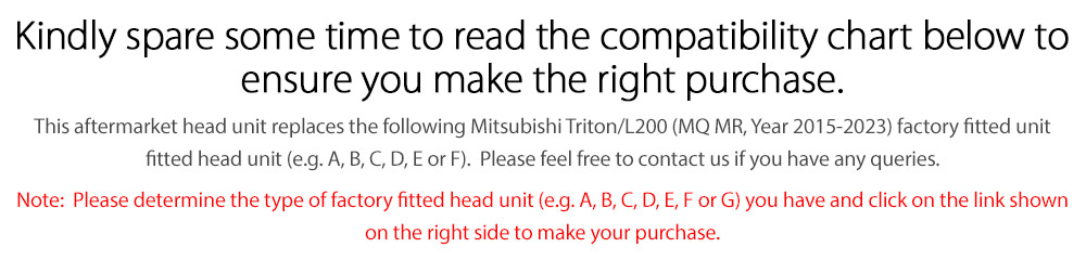 MTR07AND MTR08AND GPS Mitsubishi Triton L200 MQ MR 5th Generation Gen 2015 2016 2017 2018 2019 2020 GLX GLS Premium ADAS Exceed Barbarian X Titan Warrior Challenger 4 Life large 9-inch 9' touchscreen Universal Double DIN Latest Australia UK European USA Original CarPlay Android Auto 10 Car USB player radio stereo 4G LTE WiFi head unit details Aftermarket External and Internal Microphone Bluetooth Europe Sat Nav Navi Plug and Play ISO Plug Wiring Harness Matching Fascia Kit Facia Free Reversing Camera Album Art ID3 Tag RMVB MP3 MP4 AVI MKV Full High Definition FHD MyLink My Link 1080p DAB+ Digital Radio DAB + Connects2 CTSIZ001.2