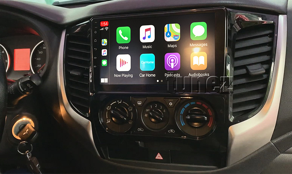 MTR10CP MTR10 Licensed Apple CarPlay Android Auto GPS Mitsubishi Triton L200 MQ MR 5th Generation Gen 2015 2016 2017 2018 2019 2020 GLX GLS Premium ADAS Exceed Barbarian X Titan Warrior Challenger 4 Life Super Large 9-inch 9