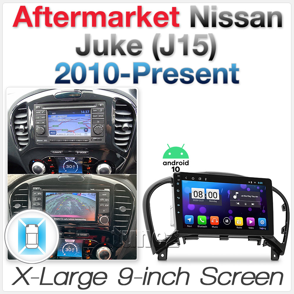 9" Car Android MP3 Player For Nissan Juke J15 2010-2019 Stereo GPS Radio Fascia