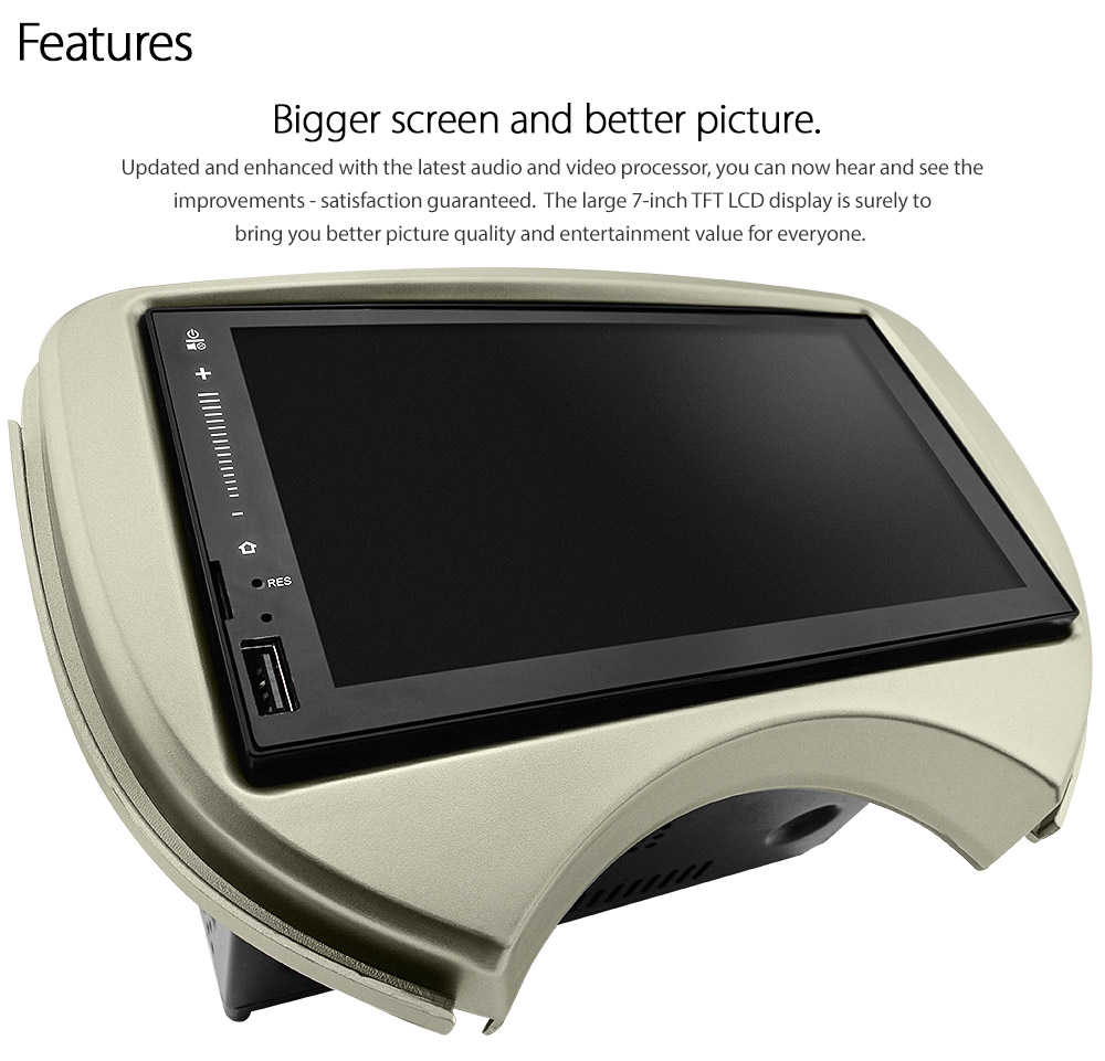 NMC02AND GPS Nissan Micra March 4th Generation Gen K13 2010 2011 2012 2013 7-inch Universal Double DIN Latest Australia UK European USA Original Android 7.1 Nougat car USB Charger 2.1A SD player radio stereo head unit details Aftermarket External and Internal Microphone Bluetooth Europe Sat Nav Navi Plug and Play ISO Plug Wiring Harness Matching Fascia Kit Facia Free Reversing Camera Album Art ID3 Tag RMVB MP3 MP4 AVI MKV Full High Definition FHD AirPlay Air Play MirrorLink Mirror Link 1080p DAB+ Digital Radio DAB + Connects2 CTSNS003.2 CTSNS010.2 CTS-UNI-NISSAN