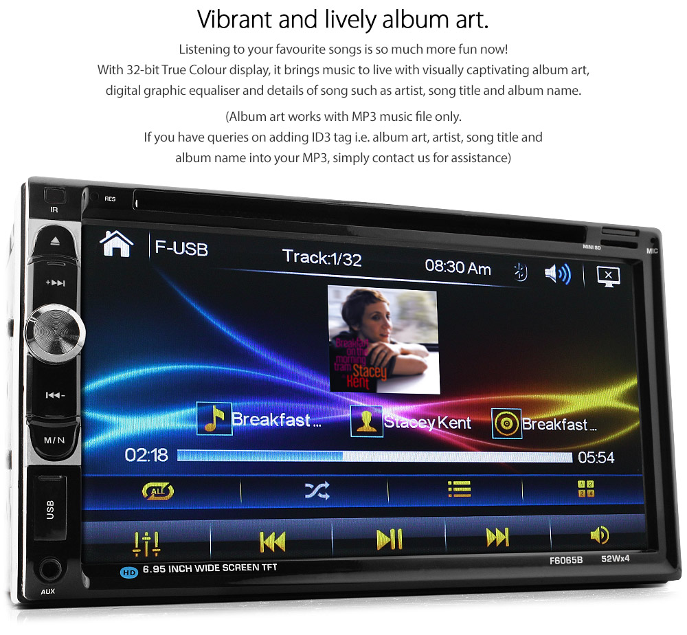 HJAZ09DVD Honda Jazz 1st Generation Gen 2002 2003 2004 2005 2006 2007 7-inch Double-DIN car DVD CD USB SD Card player radio stereo head unit details Aftermarket MP4 MKV RMVB AVI 1080p Full High Definition FHD External Bluetooth Microphone UK Europe Australia USA Fascia Facia Kit Panel Trim ISO Plug Wiring Harness Radio Adapter Free Reversing Camera 3.5mm AUX-in Plug and Play Installation Dimension tunez tunezmart Patch Lead Connects2