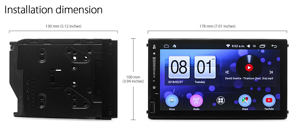 NS25AND GPS Aftermarket 7-inch Universal Double DIN Latest Australia UK European USA Original Android 6.0 6 Marshmallow car USB Charger 2.1A SD player radio stereo head unit details External and Internal Microphone Bluetooth Europe Sat Nav Navi Plug and Play ISO Plug Wiring Harness Matching Fascia Kit Facia Free Reversing Camera Album Art ID3 Tag RMVB MP3 MP4 AVI MKV Full High Definition FHD Apple AirPlay Air Play MirrorLink Mirror Link 1080p DAB+ Digital Radio DAB + Compatible With Connects2