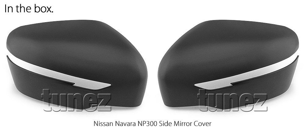 NVM02 Nissan Navara NP300 NP 300 D23 Series DX RX ST ST-X SL Visia Acenta Acenta+ N-Connecta Tekna UK United Kingdom USA Australia Europe Matte Matt Black Night Dark Sky Series Edition Rear Side Mirror Cover Guard Protector Turn Signal Indicator For Car Aftermarket Pair 2014 2015 2016 2017 2018 2019 2020