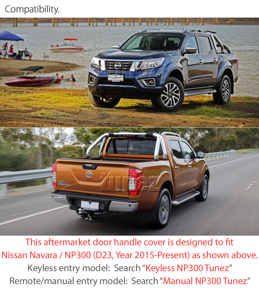 Aftermarket Nissan Navara NP300 D23 X-Trail T32 Qashqai J11 Keyless Door Handle Cover