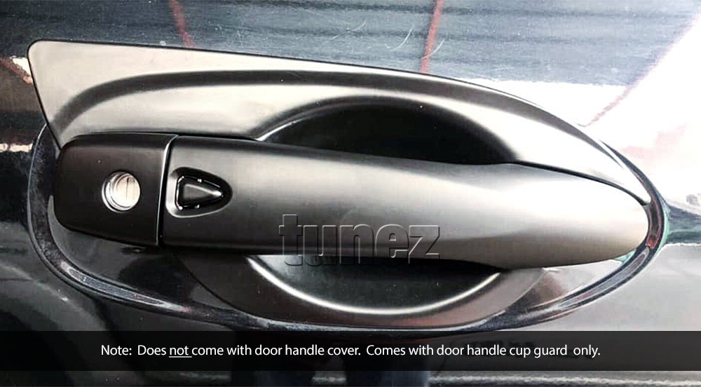 NVM06 Nissan Navara NP300 NP 300 D23 Series X-Trail T32 Qashqai J11 DX RX ST ST-X SL Visia Acenta Acenta+ N-Connecta Tekna LED Fog Light UK United Kingdom USA Australia Europe Matte Matt Black Night Dark Sky Series Edition Door Handle Cup Guard Protector Cover Passenger Front Rear Side For Car Aftermarket Set Pair 2014 2015 2016 2017 2018 2019 2020