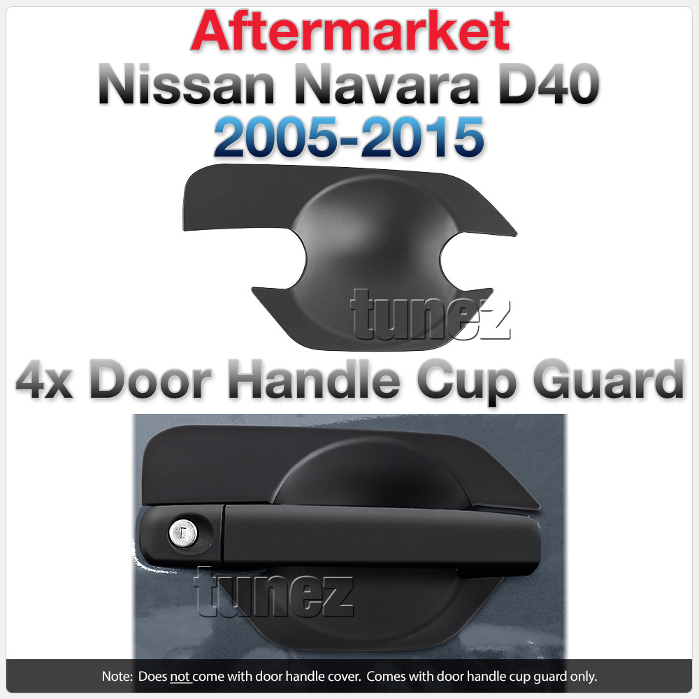 NVM06 Nissan Navara NP300 NP 300 D23 Series X-Trail T32 Qashqai J11 DX RX ST ST-X SL Visia Acenta Acenta+ N-Connecta Tekna LED Fog Light UK United Kingdom USA Australia Europe Matte Matt Black Night Dark Sky Series Edition Door Handle Cup Guard Protector Cover Passenger Front Rear Side For Car Aftermarket Set Pair 2014 2015 2016 2017 2018 2019 2020