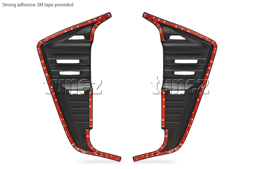NVM17 Nissan Navara NP300 NP 300 D23 Series DX RX ST ST-X PRO-4X SL Visia Acenta Acenta+ N-Connecta Tekna Lamp Cover Eyelid ABS Plastic Matte Matt Carbon Black Rear Light Rearlight UK United Kingdom USA Australia Europe Set Kit For Car Aftermarket Pair 2014 2015 2016 2017 2018 2019 2020 2021 2022 2023 2024 2025