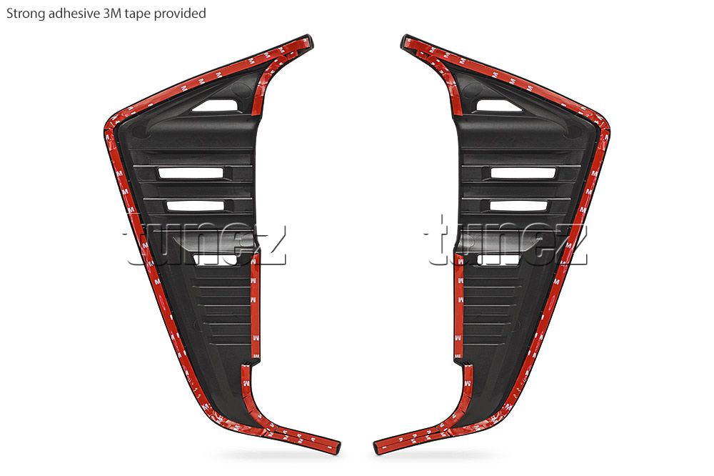 NVM17 Nissan Navara NP300 NP 300 D23 Series DX RX ST ST-X PRO-4X SL Visia Acenta Acenta+ N-Connecta Tekna Lamp Cover Eyelid ABS Plastic Matte Matt Carbon Black Rear Light Rearlight UK United Kingdom USA Australia Europe Set Kit For Car Aftermarket Pair 2014 2015 2016 2017 2018 2019 2020 2021 2022 2023 2024 2025