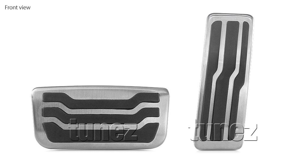 PFR01 Ford Ranger T6 PX MK1 MK2 MK3 MKI MKII MKIII Wildtrak XL XLS XLT FX4 Sport Limited 2 Limited2 Performance Aluminium Brushed Aluminum Alloy Stainless Steel Nitrile Rubber Brake Accelerator Gas Pedal Cover M-Sport Car Aftermarket Pair 2011 2012 2013 2014 2015 2016 2017 2018 2019 2020