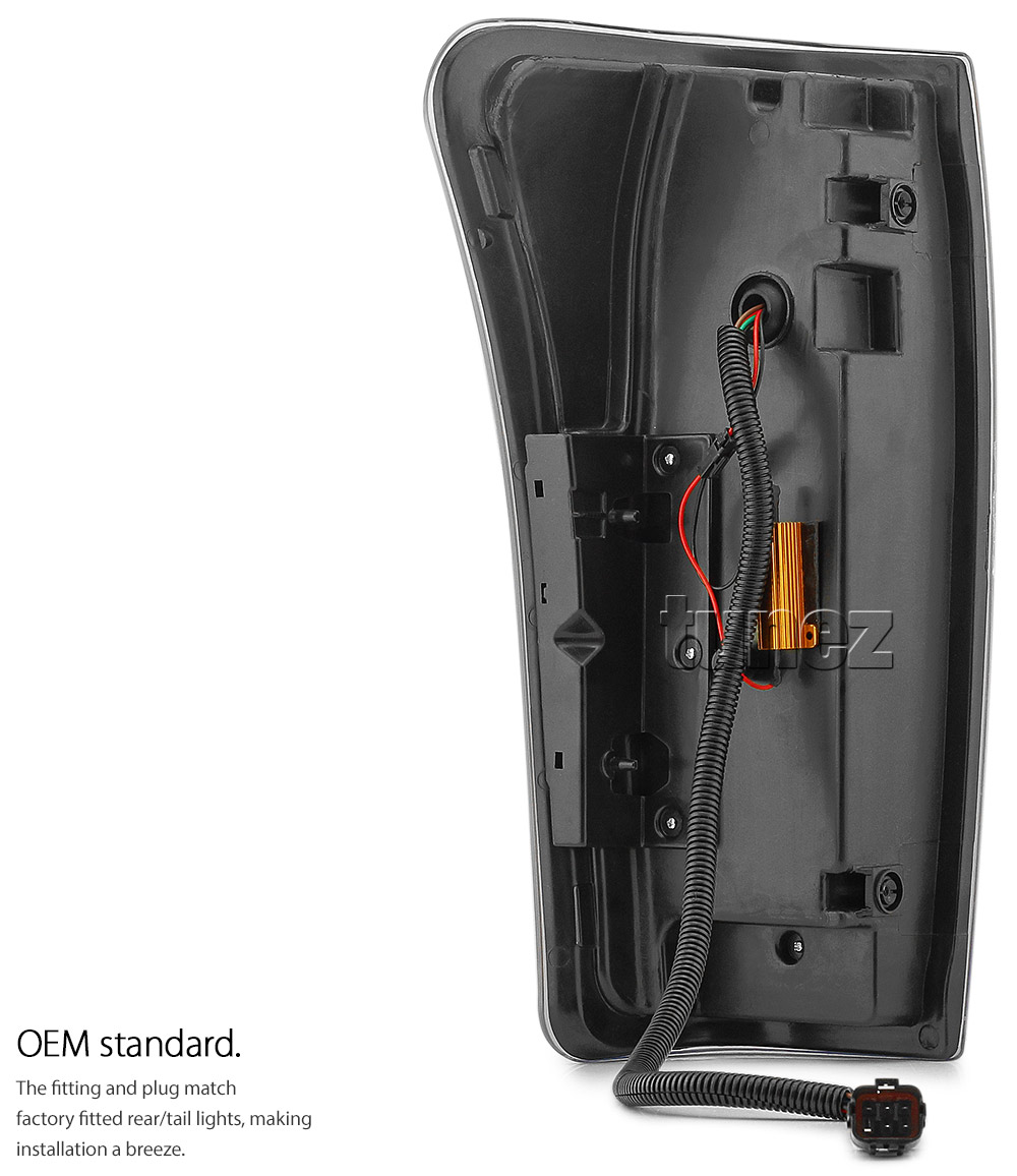 RLDM02 Isuzu D-Max DMax RT50 RT85 Series LS SX X-Runner Blade TD Yukon Utah Vision Eiger Fury Black Full COB LED Replacement OEM Standard Original Replace A Pair Set Left Right Side Lamp Smoked Smoke Edition ABS Front Back Rear Tail Light Tail Lamp Head Light Headlight Taillights Sequential Turn Signal Indicators UK United Kingdom USA Australia Europe Set Kit For Truck Pickup Car Aftermarket 2012 2013 2014 2015 2016 2017 2018 2019 2020